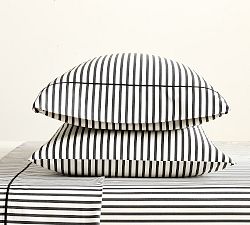 400-Thread-Count Traditional Striped Sateen Pillowcases - Set of 2