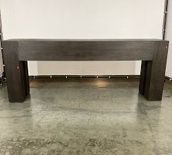 Open Box: Fia Console Table (86") - Ebony Rustic Wormwood Oak