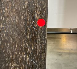 Open Box: Fia Console Table (86") - Ebony Rustic Wormwood Oak