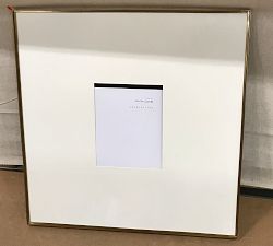 Open Box: Stowe Modern Metal Frame (25"Sq, 8"x10" Opening) - Brass