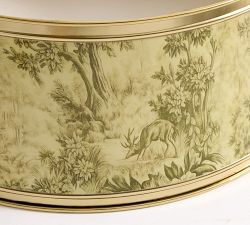 Botanical Printed Enamel Tree Collar