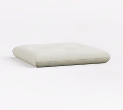 Cushion Only: Universal Outdoor Bar/Counter Stool, High Performance Textured Slub; White