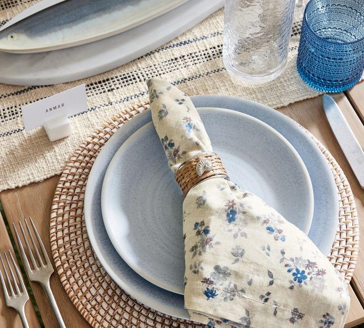 Larkin Outdoor Melamine Dinner Plates - Set of 4 | Pottery Barn
