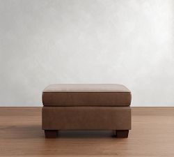 PB Comfort Leather Ottoman (32")