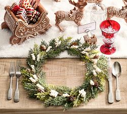 Gingerbread Snowflake Stoneware Appetizer Plates - Set of 4