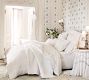 LoveShackFancy Bow Heart Patchwork Quilted Sham
