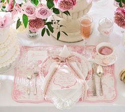 LoveShackFancy Rose Porcelain Dinner Plates - Set of 4
