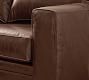 Pearce Square Arm Leather 3-Piece Bumper Sectional (120")