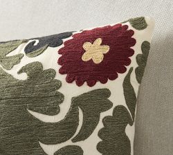 Sofia Embroidered Lumbar Pillow Cover