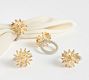 Gold Gem Acrylic Napkin Rings - Set of 4