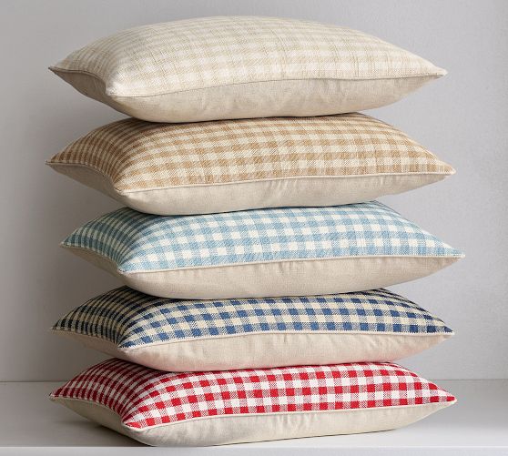 Blaine Check Lumbar Pillow Cover