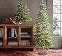 Lit Faux Pine Trees