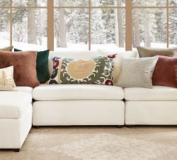 Sofia Embroidered Lumbar Pillow Cover