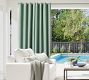 Outdoor Performance Heathered Canvas Curtain