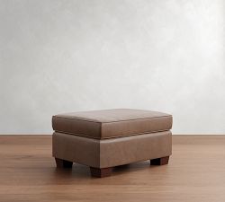 PB Comfort Leather Ottoman (32")