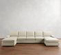 Pearce Square Arm 4-Piece Double Chaise Sectional (155")