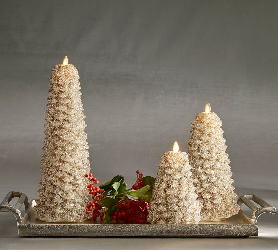 Premium Flickering Flameless Tree Candle