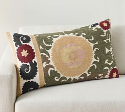 Sofia Embroidered Lumbar Pillow Cover