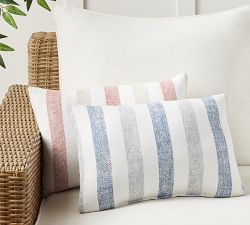Sunbrella® Rue Multi Stripe Outdoor Pillow