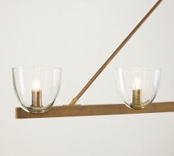 Chamberlin Metal Linear Chandelier (48")