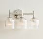 Cooper Ribbed Glass Triple Sconce (17")