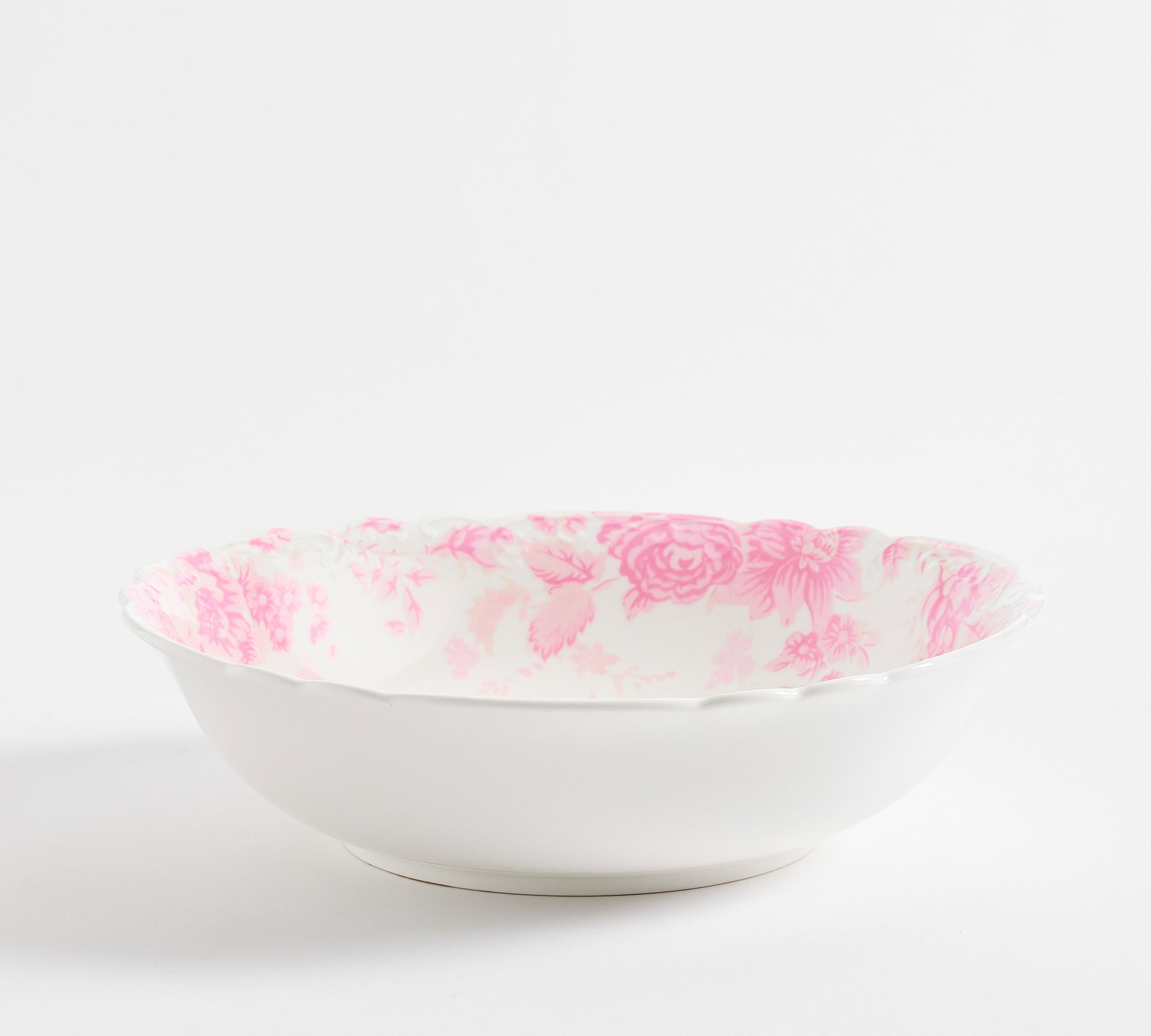 LoveShackFancy Pink Rose Serving Bowl