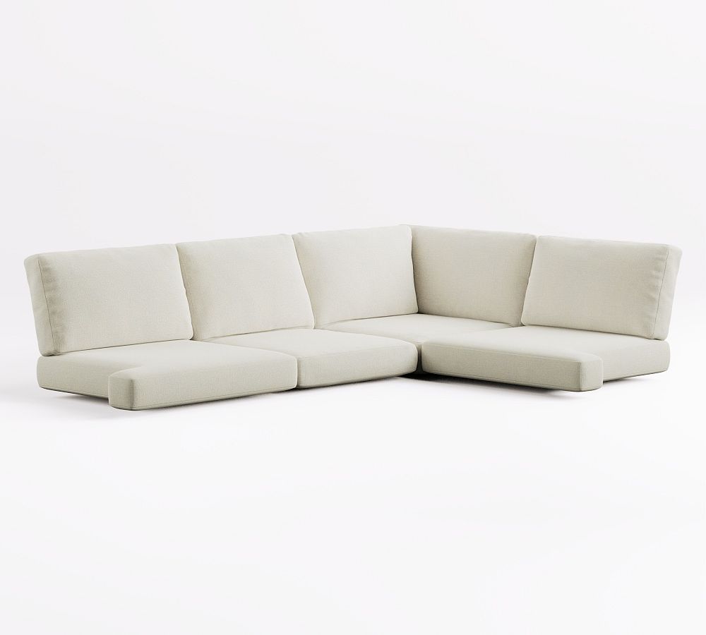 Huntington Slope Arm 4pc Sectional Cushion Slipcover Set thumbnail 3