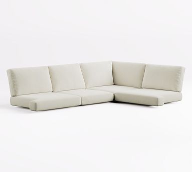 Huntington Slope Arm 4pc Sectional Cushion Slipcover Set thumbnail 5