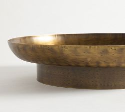 Antique Brass Decorative Pedestal Bowl