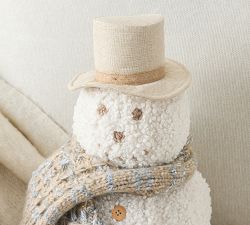 Archie the Snowman Shaped Pillow
