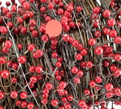 Open Box: Lit Red Berry Tree Topper