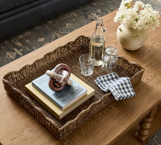 Chris Loves Julia Woven Tray | Pottery Barn