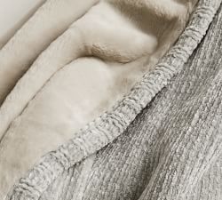 Monique Lhuillier with Faux Fur Back Throw