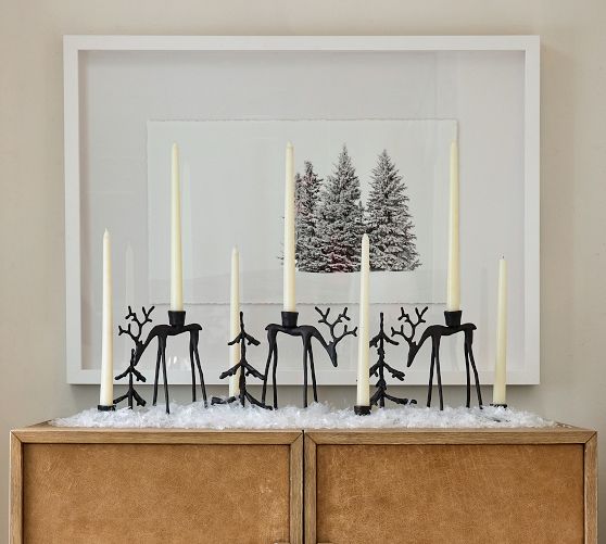Snowy Needles Framed Print