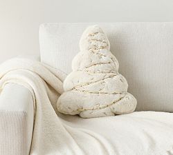 Tree Embellished Shaped Pillow