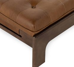 Callum Leather Ottoman (27"-50")