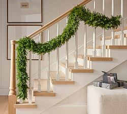 Faux Cedar Wreath &amp; Garlands 