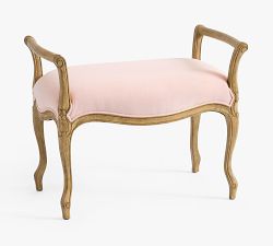 LoveShackFancy Upholstered Vanity Stool