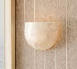 Isabel Capiz Demi Lune Sconce (10")