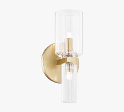 Open Box: Parris Single Tube Sconce - Aged Brass