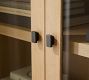 Modern Farmhouse Glass Cabinet with Drawers
