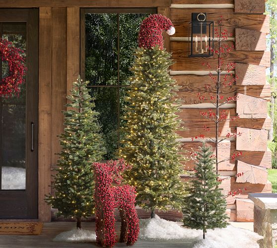 Lit Red Berry Tree Topper