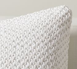 Stonewashed Handknit Pillow Cover