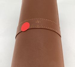 Open Box: Grant Leather Watch Roll - Caramel, Nickel
