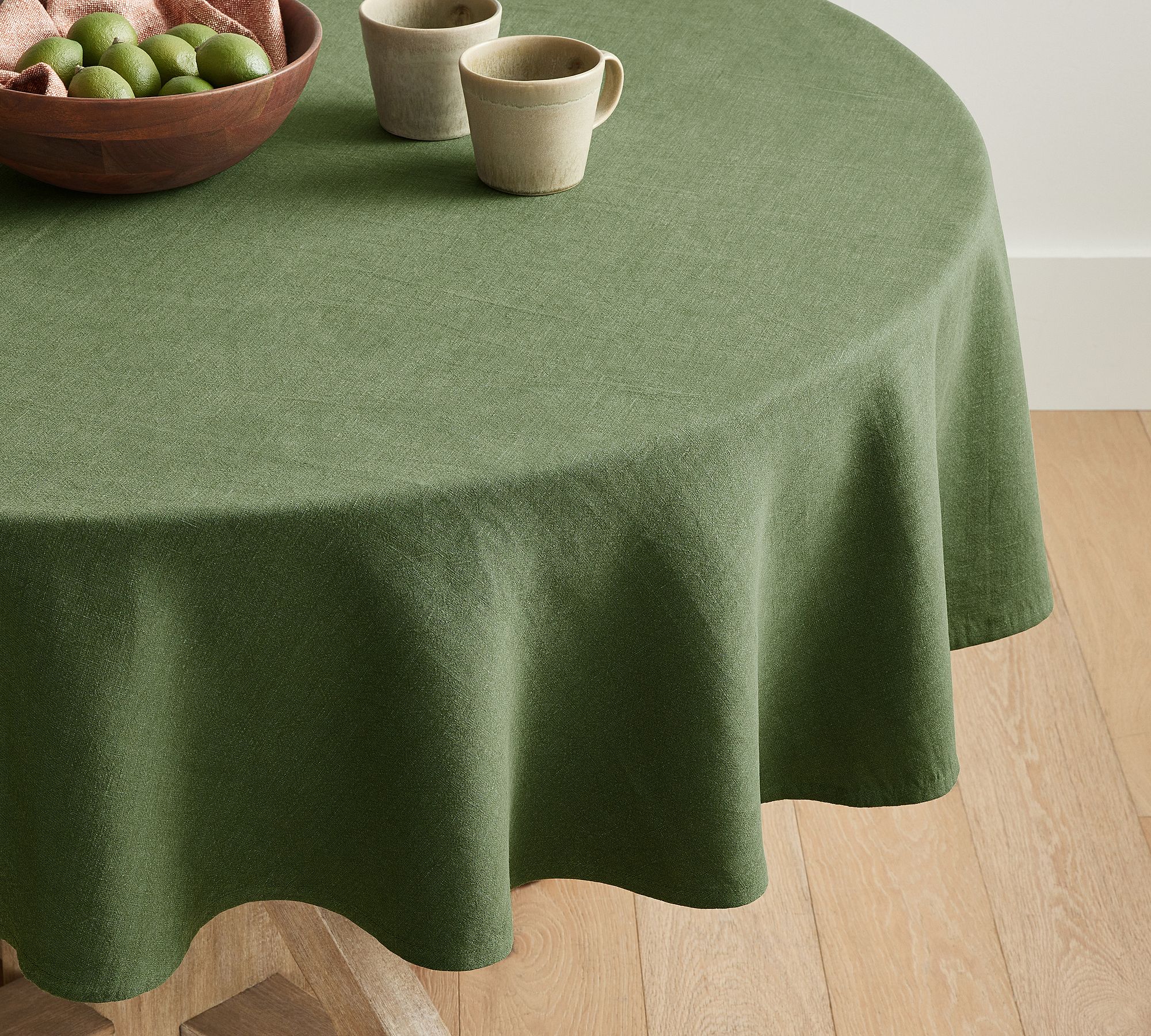 Mason Round Linen Tablecloth - thumbnail 3