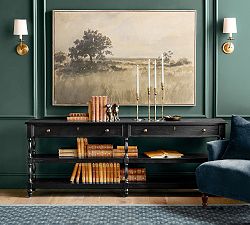Chris Loves Julia Modern Traditional Grand Console Table (80")
