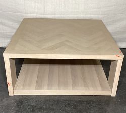 Open Box: Blair Herringbone Square Coffee Table (36") - Shoreline