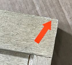 Open Box: Marina Cane Rectangular Side Table (15") - Seadrift