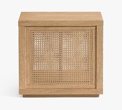 Open Box: Marina Cane Rectangular Side Table (15") - Seadrift
