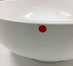 Open Box: Orion Handcrafted Terracotta Bowl, Large - White